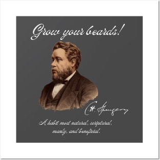 Spurgeon Beard White Posters and Art